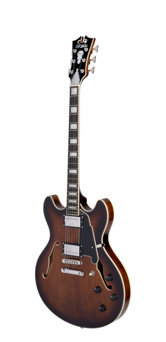 D'Angelico Premier DC Brown Burst - gitara elektryczna0