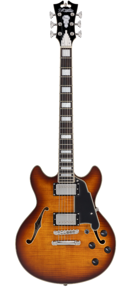 D'Angelico Premier Mini DC Dark Iced Tea Burst - gitara elektryczna