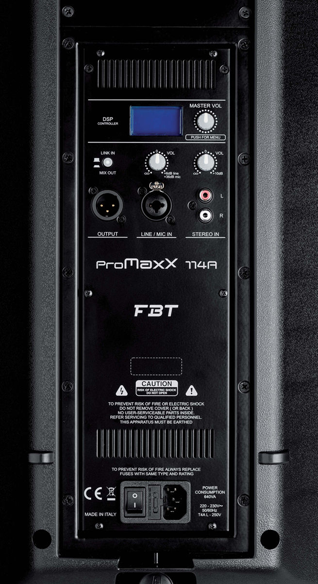 FBT 2x ProMaxX 114 A - zestaw nagłośnieniowy5 FBT 2x ProMaxX 114 A - zestaw nagłośnieniowy5
