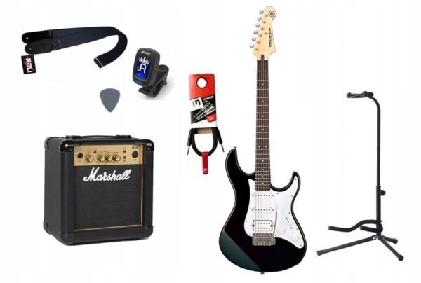 Gitara Elektryczna + Wzmacniacz 10W Kabel Zestaw 327