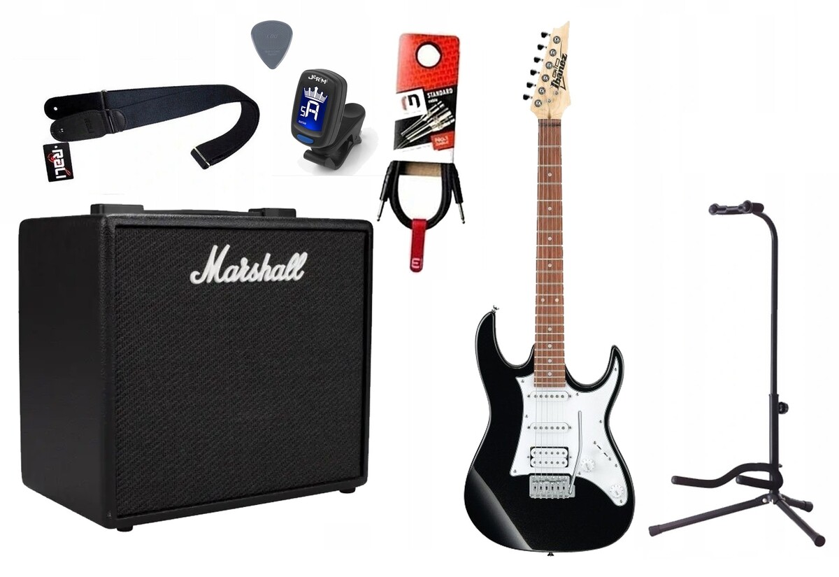 Gitara Elektryczna + Wzmacniacz 25W Kabel Zestaw 535 Gitara Elektryczna + Wzmacniacz 25W Kabel Zestaw 535