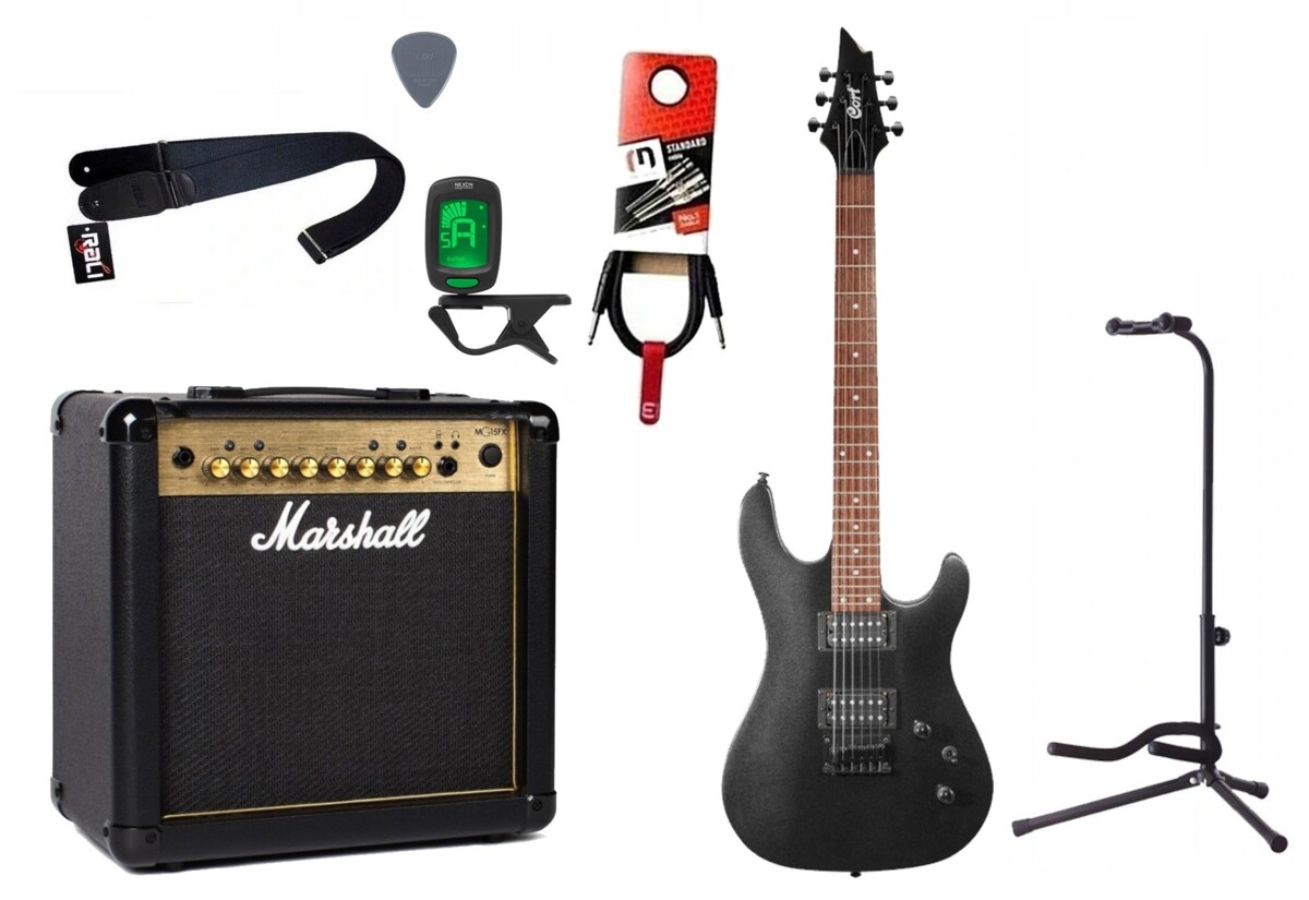 Gitara elektryczna Cort KX 100 + wzmacniacz - zestaw 1435 Gitara elektryczna Cort KX 100 + wzmacniacz - zestaw 1435