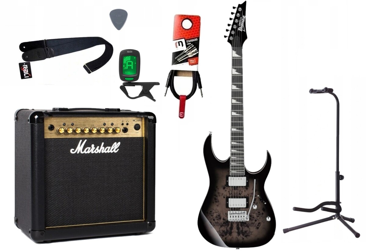 Gitara elektryczna Ibanez GRG220PA1 + wzmacniacz - zestaw 1410 Gitara elektryczna Ibanez GRG220PA1 + wzmacniacz - zestaw 1410