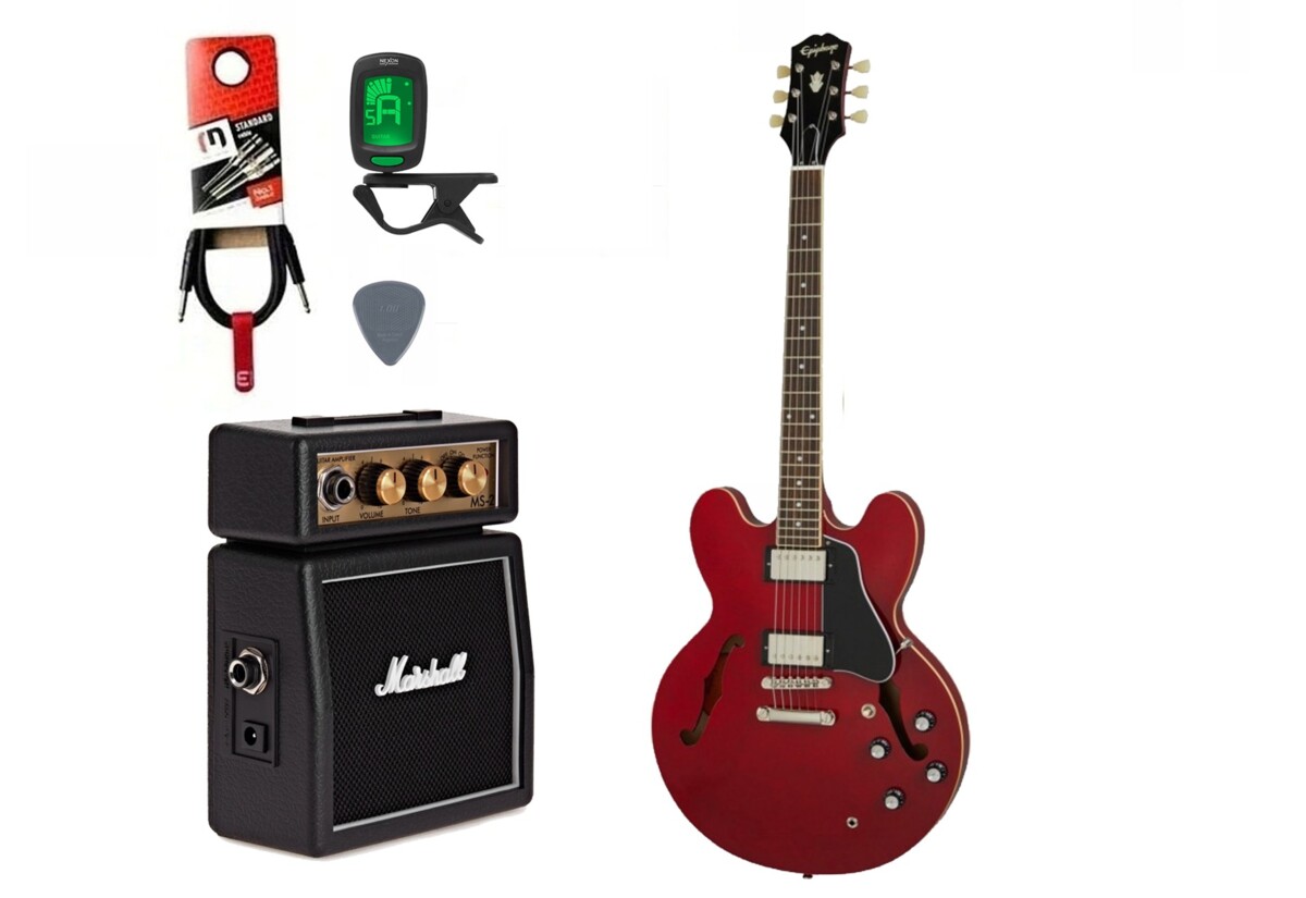 Gitara elektryczna + wzmacniacz 1W zestaw 1323 Gitara elektryczna + wzmacniacz 1W zestaw 1323