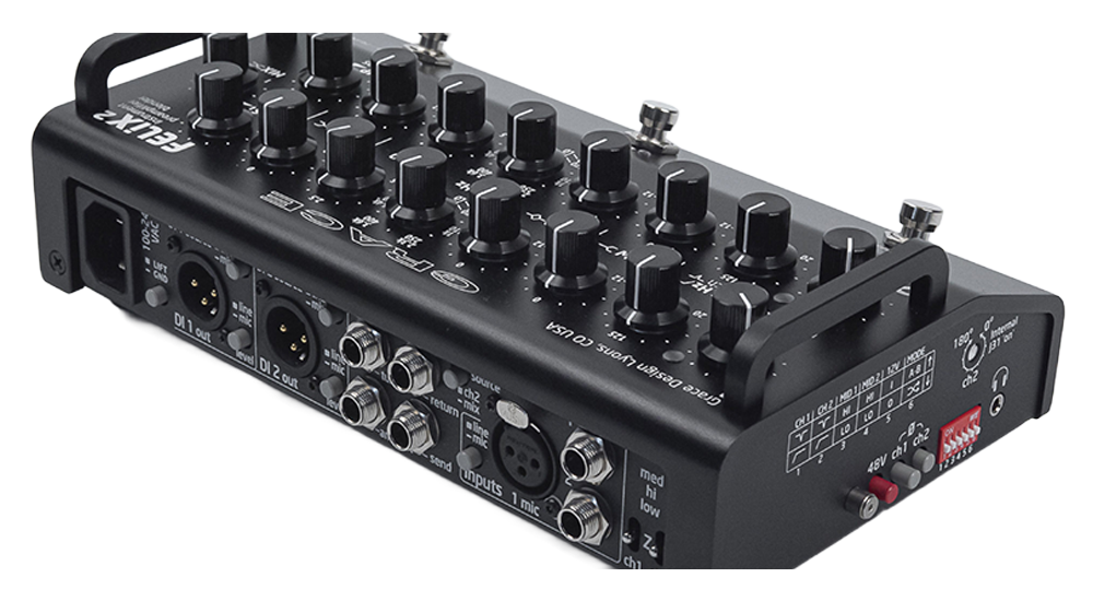 Grace Design FELIX 2 - Instrument Preamp / EQ/ DI, black1 Grace Design FELIX 2 - Instrument Preamp / EQ/ DI, black1