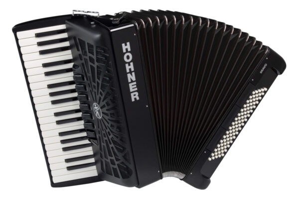 HOHNER BRAVO III Akordeon 80-basowy czarny z gig-bagiem w komplecie