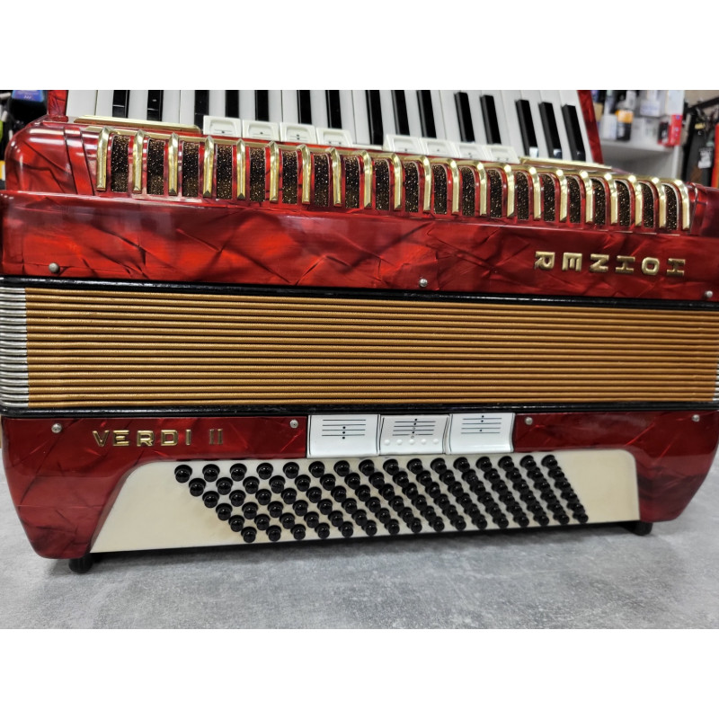 Hohner VERDI II - Akordeon 96 bas 3-chórowy dyskant, z futerałem i szelkami1 Hohner VERDI II - Akordeon 96 bas 3-chórowy dyskant, z futerałem i szelkami1