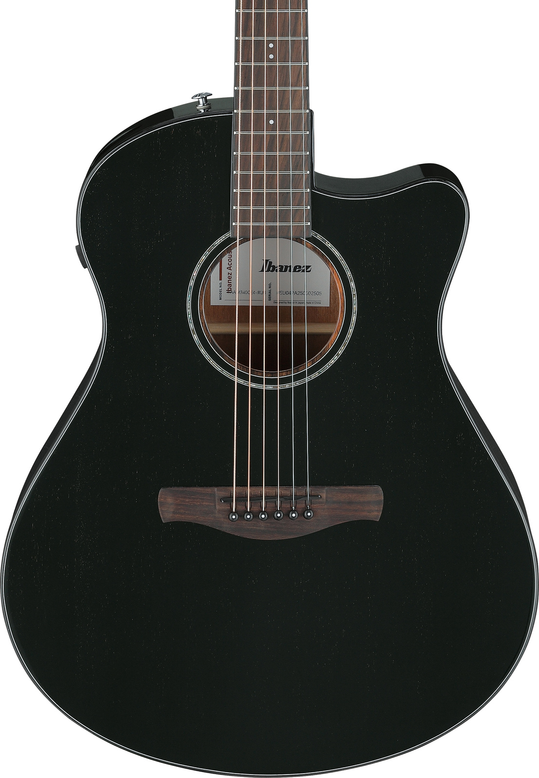 Ibanez AAM340CE-RUB Rustic Black High Gloss gitara elektroakustyczna1 Ibanez AAM340CE-RUB Rustic Black High Gloss gitara elektroakustyczna1