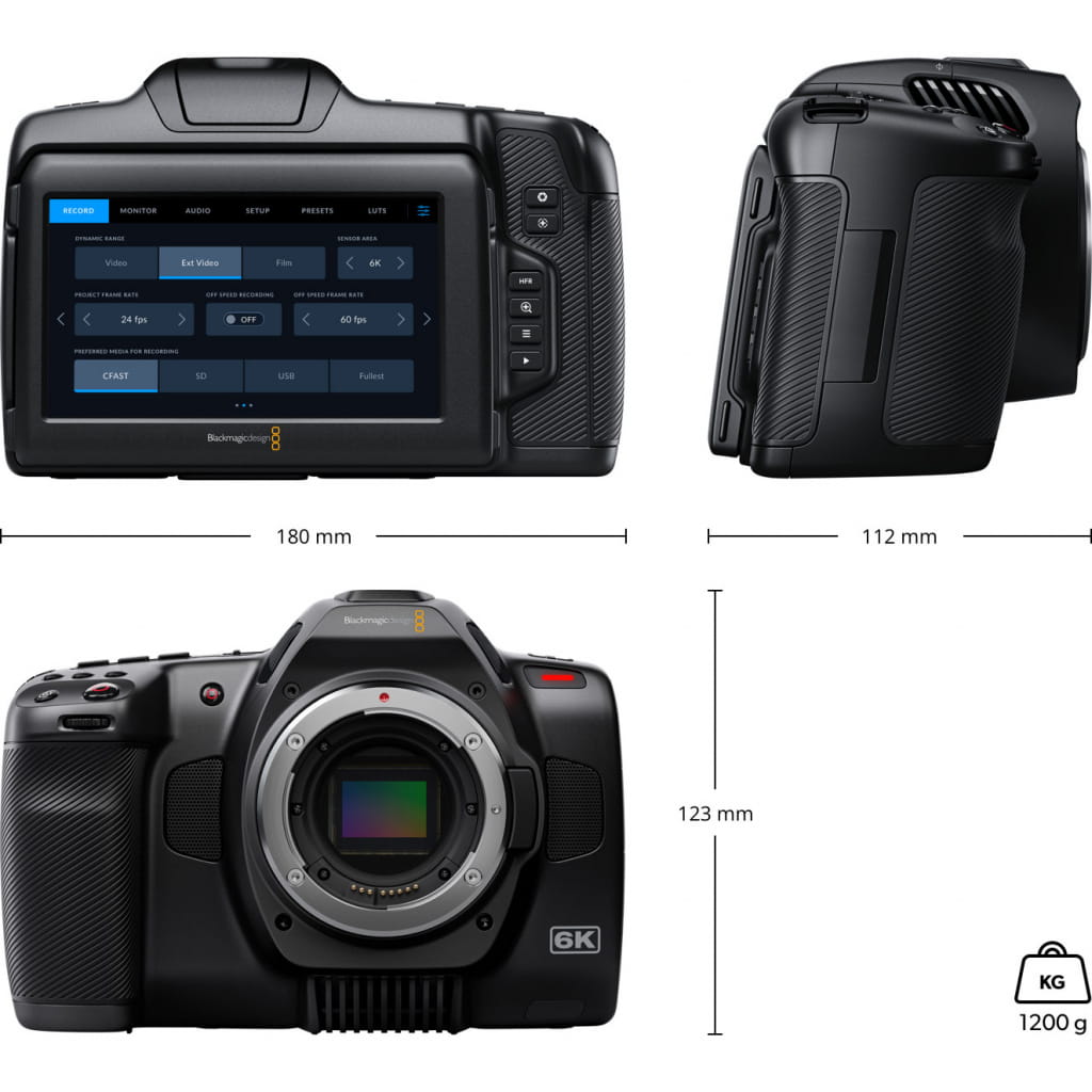 Kamera cyfrowa Blackmagic Pocket Cinema 6K G23 Kamera cyfrowa Blackmagic Pocket Cinema 6K G23