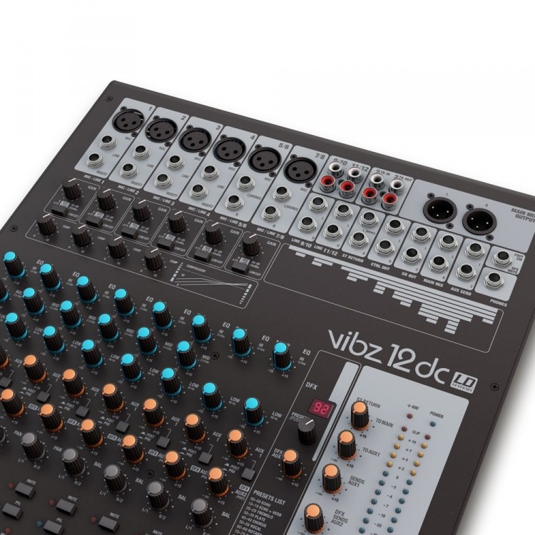 LD Systems VIBZ 12 DC - mikser analogowy1 LD Systems VIBZ 12 DC - mikser analogowy1