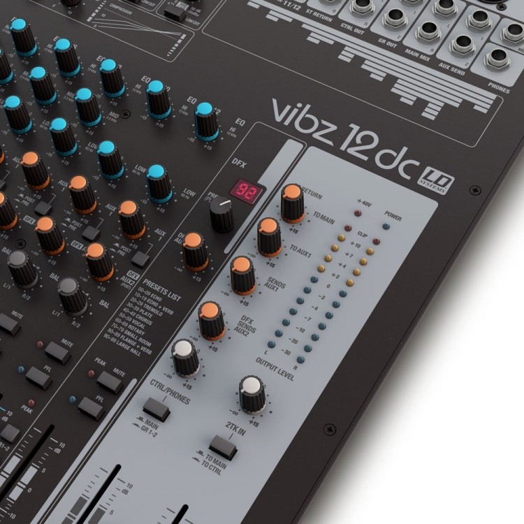 LD Systems VIBZ 12 DC - mikser analogowy2 LD Systems VIBZ 12 DC - mikser analogowy2