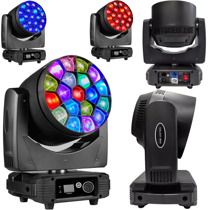 LIGHT4ME GALAXY MKII - głowica ruchoma 19x15W LED RGBW LIGHT4ME GALAXY MKII - głowica ruchoma 19x15W LED RGBW