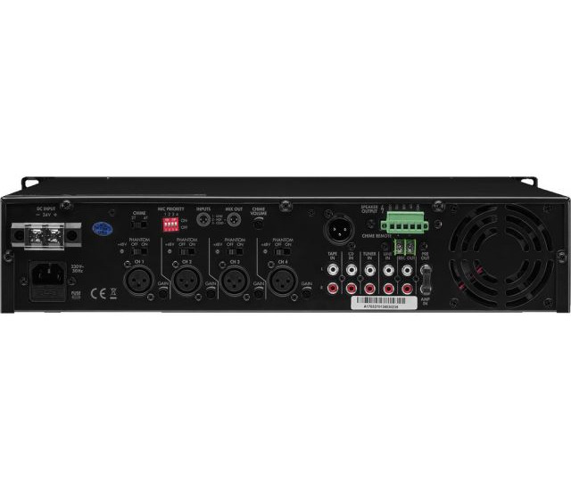 Monacor PA-924 - Wzmacniacz miksujący PA mono0 Monacor PA-924 - Wzmacniacz miksujący PA mono0