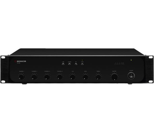 Monacor PA-924 - Wzmacniacz miksujący PA mono Monacor PA-924 - Wzmacniacz miksujący PA mono