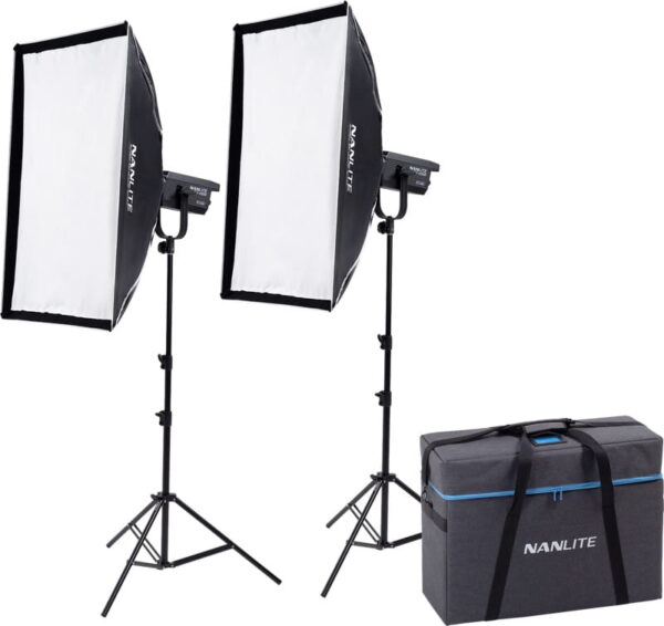Nanlite FS-150B Bi-Colour zestaw oświetleniowy 2 lamp ze statywem0