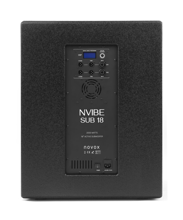 Novox N-SUB 18 - subwoofer aktywny 1000W0 Novox N-SUB 18 - subwoofer aktywny 1000W0