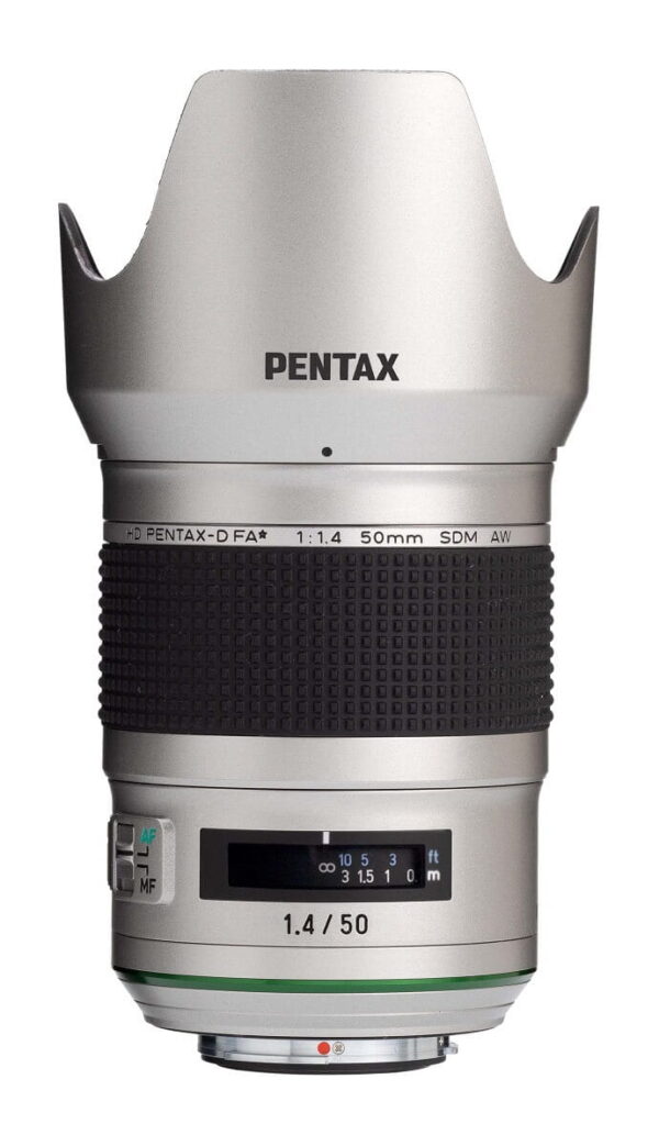 Obiektyw Pentax HD DFA 50mm F1/4 SDM AW Silver Edition0