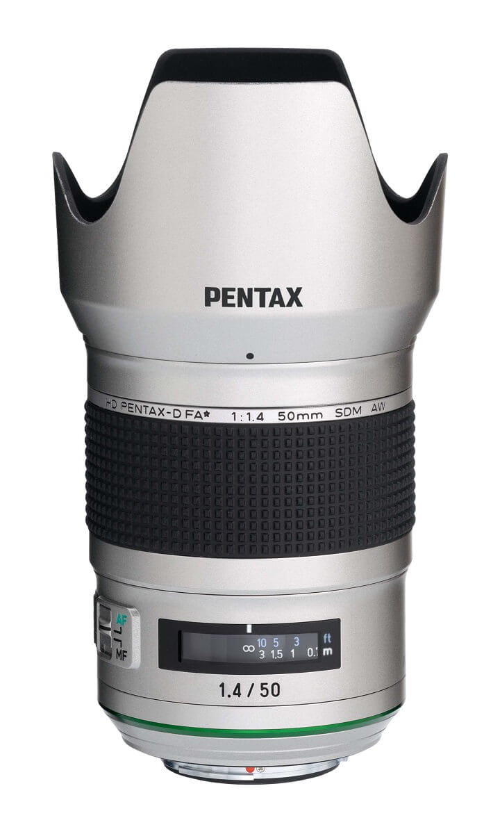 Obiektyw Pentax HD DFA 50mm F1/4 SDM AW Silver Edition Obiektyw Pentax HD DFA 50mm F1/4 SDM AW Silver Edition