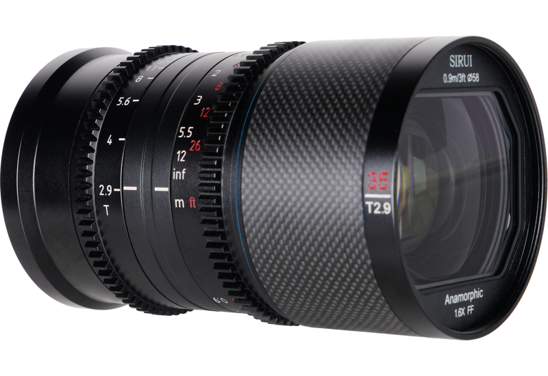 Obiektyw Sirui Anamorphic Lens Saturn 35mm 1.6x Carbon Fiber Full Frame E-Mount (Neutral Flare)2 Obiektyw Sirui Anamorphic Lens Saturn 35mm 1.6x Carbon Fiber Full Frame E-Mount (Neutral Flare)2