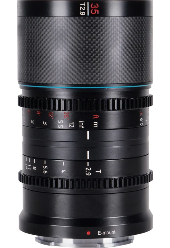 Obiektyw Sirui Anamorphic Lens Saturn 35mm 1.6x Carbon Fiber Full Frame E-Mount (Neutral Flare)