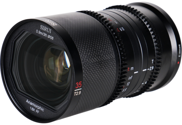 Obiektyw Sirui Anamorphic Lens Saturn 35mm 1.6x Carbon Fiber Full Frame E-Mount (Neutral Flare)0