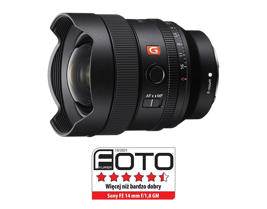 Obiektyw Sony FE 14 mm F1.8 GM - SEL14F18GM Obiektyw Sony FE 14 mm F1.8 GM - SEL14F18GM