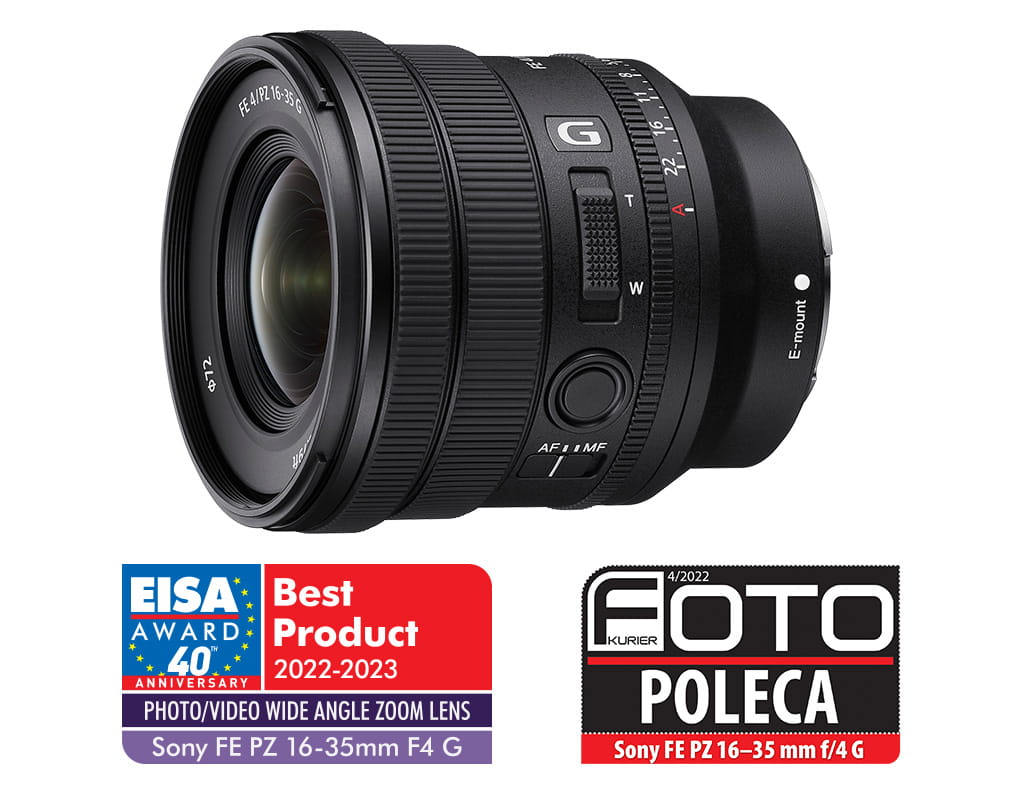Obiektyw Sony FE PZ 16-35 mm F4 G SELP1635G Obiektyw Sony FE PZ 16-35 mm F4 G SELP1635G