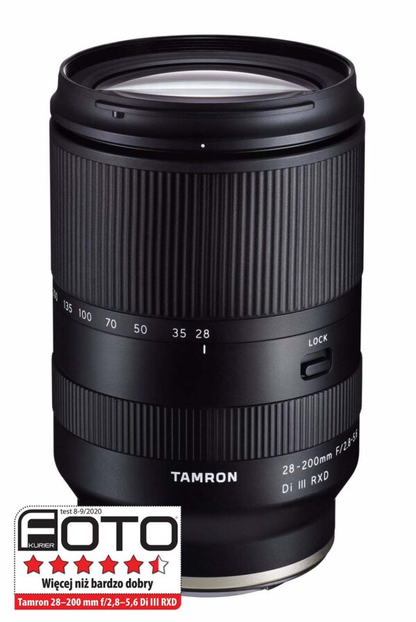 Obiektyw Tamron 28-200 mm f/2.8–5.6 Di III RXD Sony E
