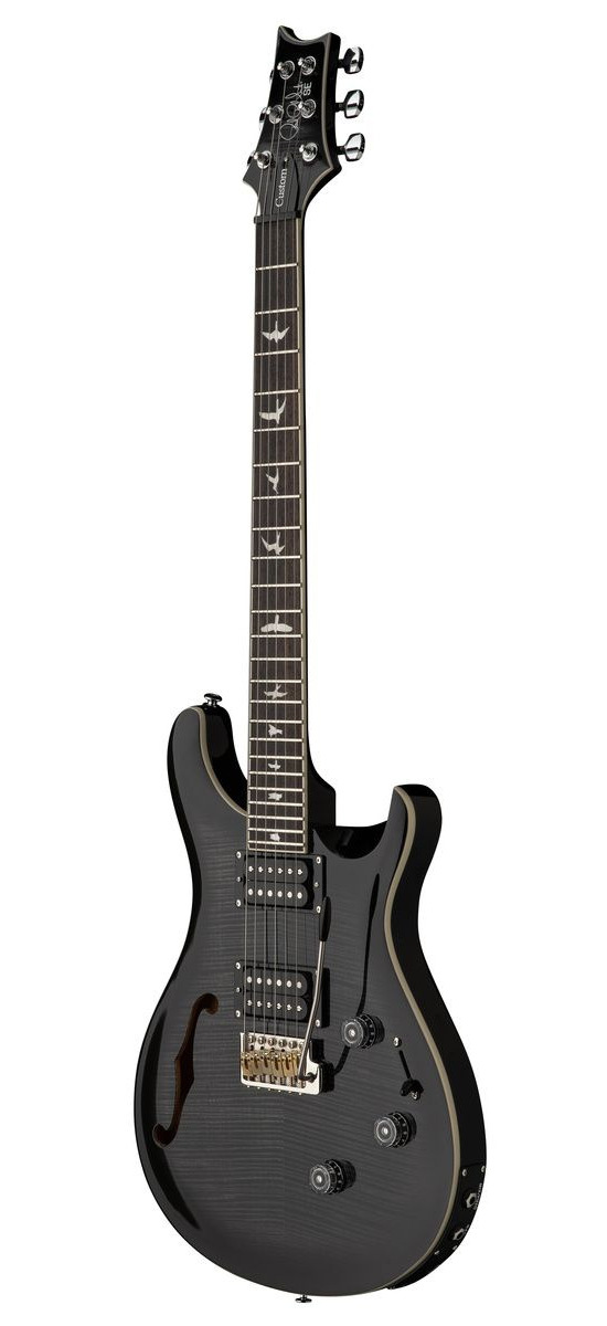 PRS SE Custom 24 Semi Hollow Piezo Charcoal Burst - gitara elektryczna0