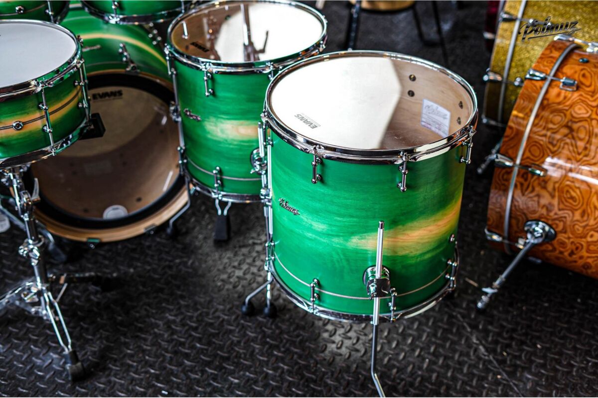 Polmuz Maple Model 1 - 22/10/12/14/16/14SD - Inlayed Artist Green to natural Fade4 Polmuz Maple Model 1 - 22/10/12/14/16/14SD - Inlayed Artist Green to natural Fade4