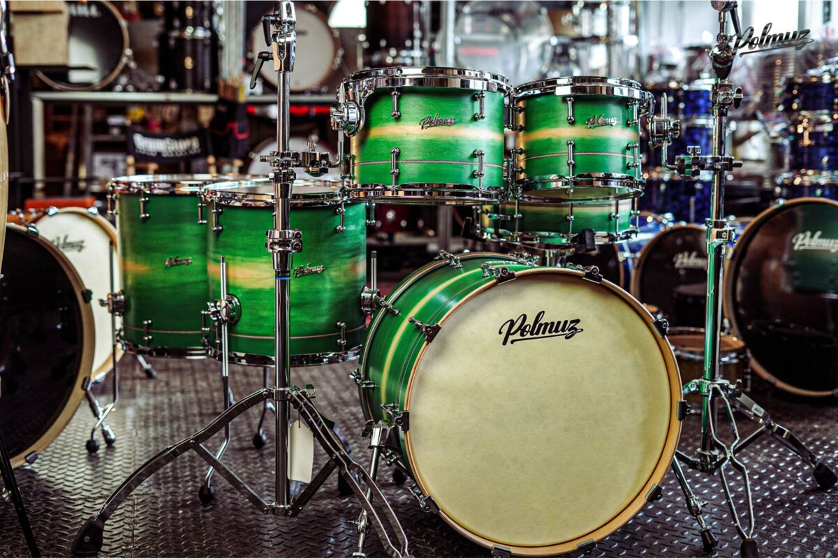 Polmuz Maple Model 1 - 22/10/12/14/16/14SD - Inlayed Artist Green to natural Fade5 Polmuz Maple Model 1 - 22/10/12/14/16/14SD - Inlayed Artist Green to natural Fade5