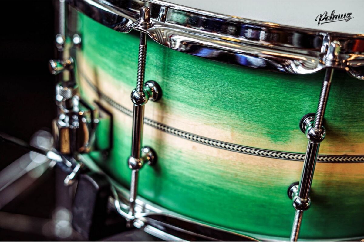 Polmuz Maple Model 1 - 22/10/12/14/16/14SD - Inlayed Artist Green to natural Fade6 Polmuz Maple Model 1 - 22/10/12/14/16/14SD - Inlayed Artist Green to natural Fade6