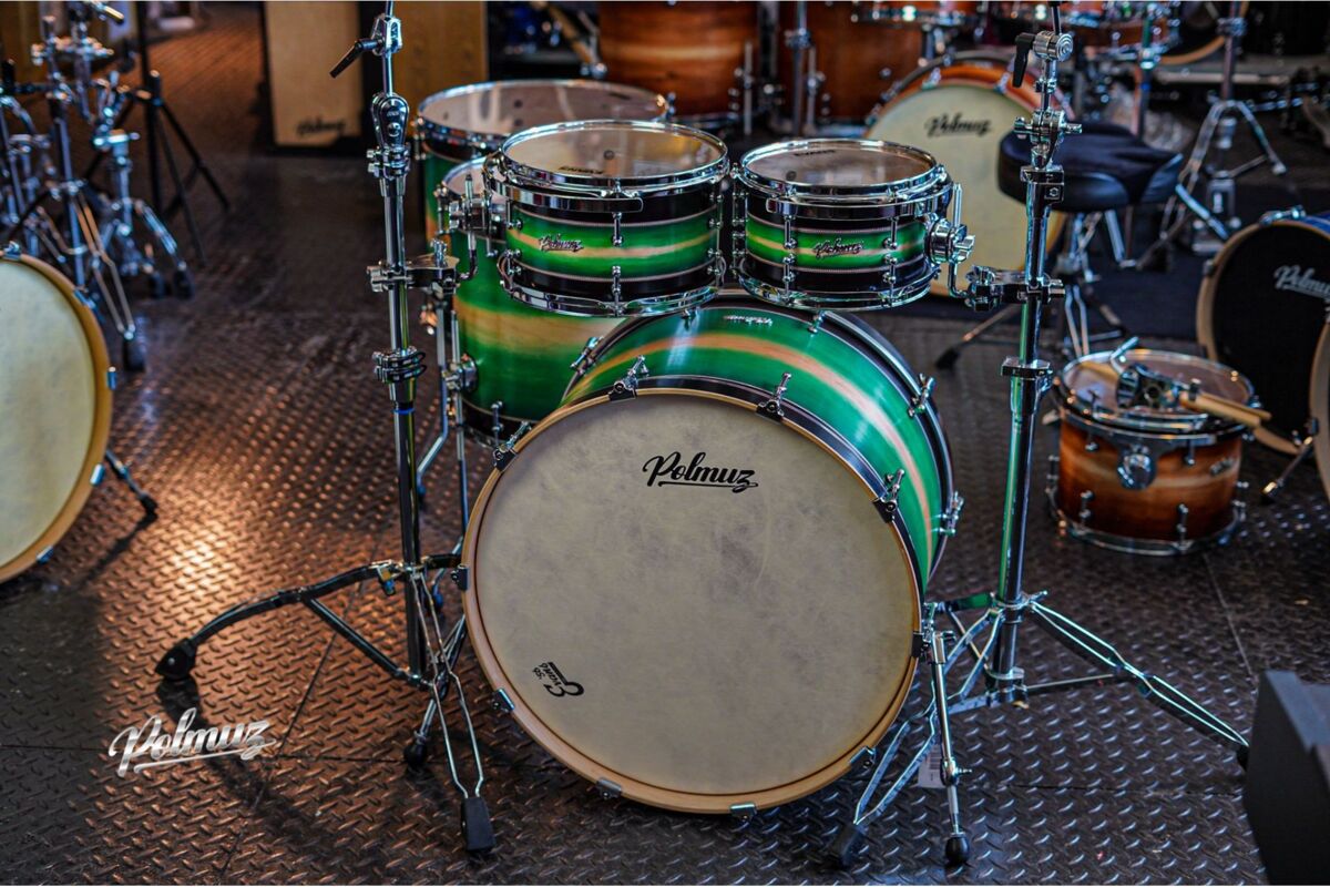 Polmuz Maple Model 1 - 24/10/12/16/18 - custom inlayed green to natural fade plus black stripe6 Polmuz Maple Model 1 - 24/10/12/16/18 - custom inlayed green to natural fade plus black stripe6