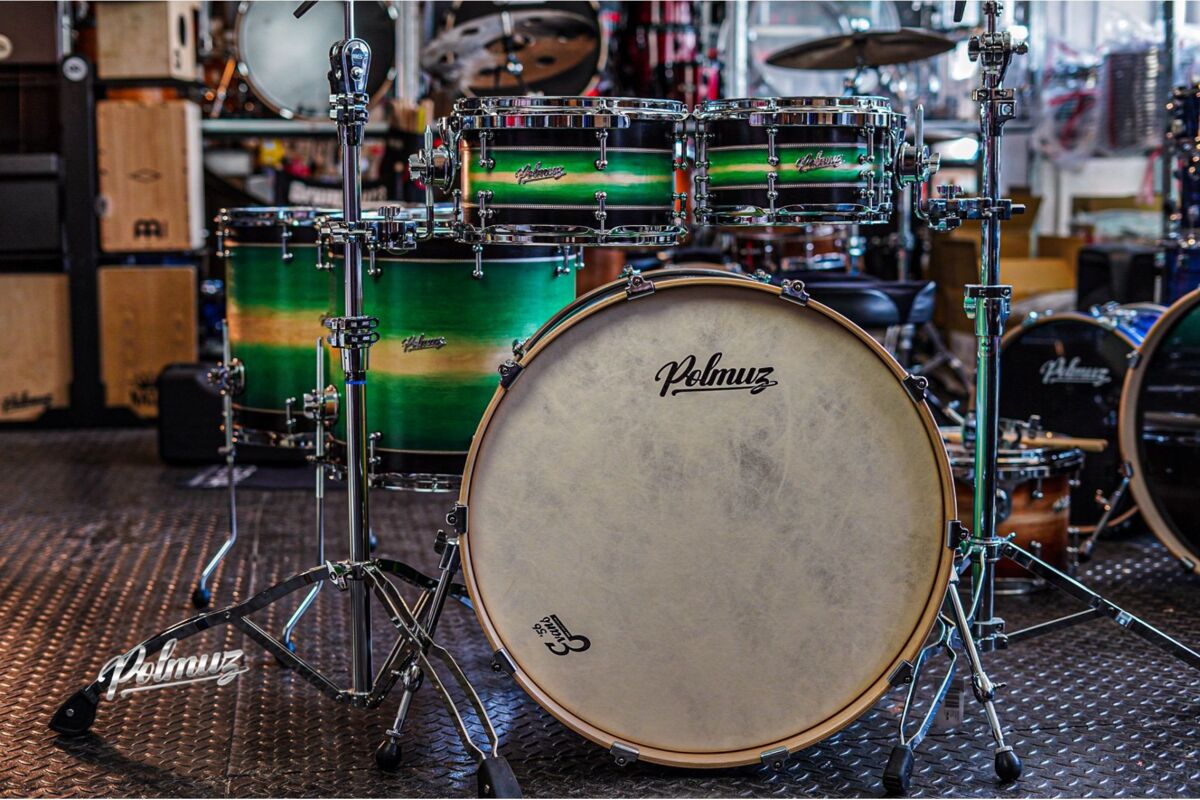 Polmuz Maple Model 1 - 24/10/12/16/18 - custom inlayed green to natural fade plus black stripe8 Polmuz Maple Model 1 - 24/10/12/16/18 - custom inlayed green to natural fade plus black stripe8