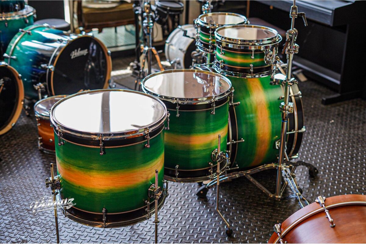 Polmuz Maple Model 1 - 24/10/12/16/18 - custom inlayed green to natural fade plus black stripe7 Polmuz Maple Model 1 - 24/10/12/16/18 - custom inlayed green to natural fade plus black stripe7