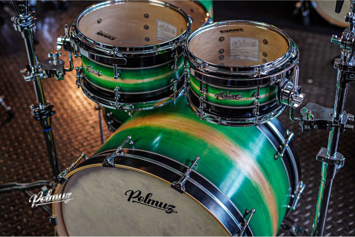Polmuz Maple Model 1 - 24/10/12/16/18 - custom inlayed green to natural fade plus black stripe1 Polmuz Maple Model 1 - 24/10/12/16/18 - custom inlayed green to natural fade plus black stripe1