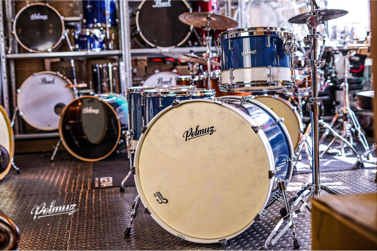 Polmuz Maple Model 1 - 24/13/16/18 - Custom Inayed Blue White Gloss2 Polmuz Maple Model 1 - 24/13/16/18 - Custom Inayed Blue White Gloss2