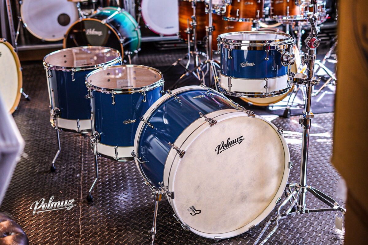 Polmuz Maple Model 1 - 24/13/16/18 - Custom Inayed Blue White Gloss Polmuz Maple Model 1 - 24/13/16/18 - Custom Inayed Blue White Gloss