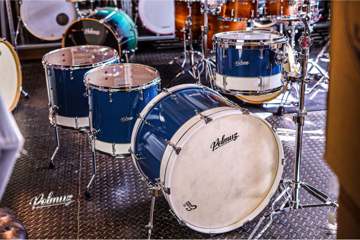 Polmuz Maple Model 1 - 24/13/16/18 - Custom Inayed Blue White Gloss6 Polmuz Maple Model 1 - 24/13/16/18 - Custom Inayed Blue White Gloss6