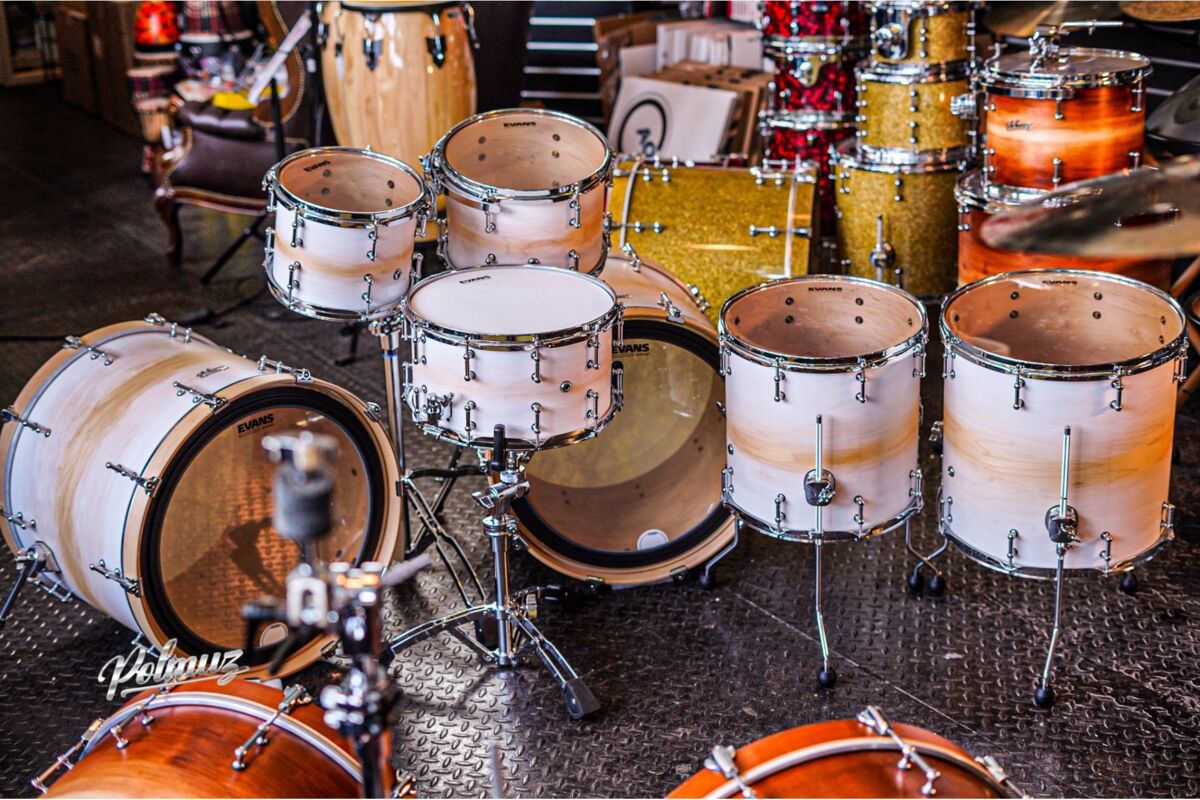 Polmuz Maple Model 1 - 2x22/10/12/14/16/14SD - White to natural Fade1 Polmuz Maple Model 1 - 2x22/10/12/14/16/14SD - White to natural Fade1