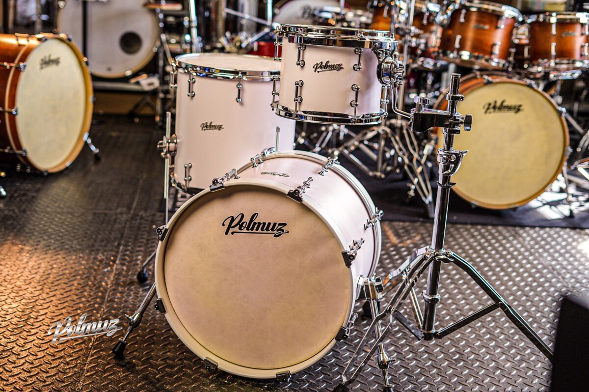 Polmuz Maple model 1 18/12/14 Satin Shell Pink white creme hoops - made in Poland Polmuz Maple model 1 18/12/14 Satin Shell Pink white creme hoops - made in Poland