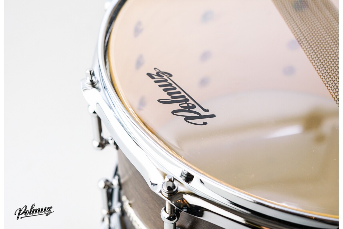 Polmuz Model 1 Maple snare 14x8 Satin Black Fade2 Polmuz Model 1 Maple snare 14x8 Satin Black Fade2