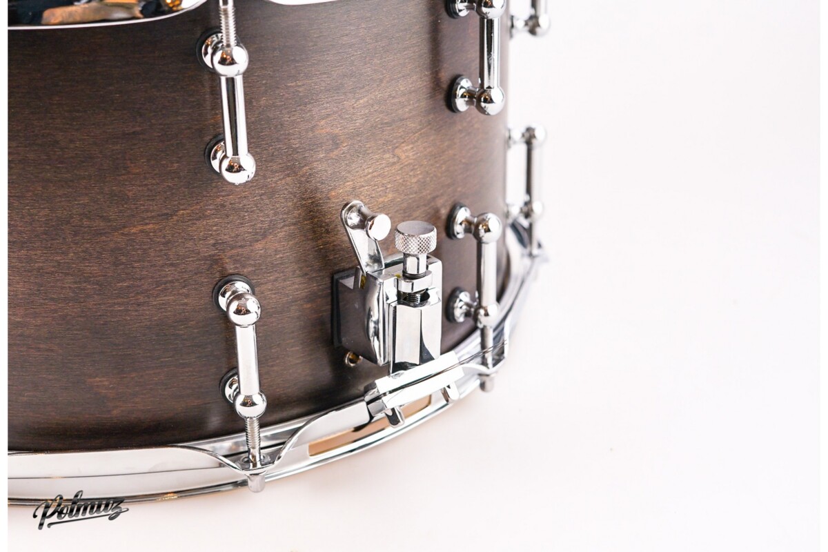 Polmuz Model 1 Maple snare 14x8 Satin Black Fade0 Polmuz Model 1 Maple snare 14x8 Satin Black Fade0