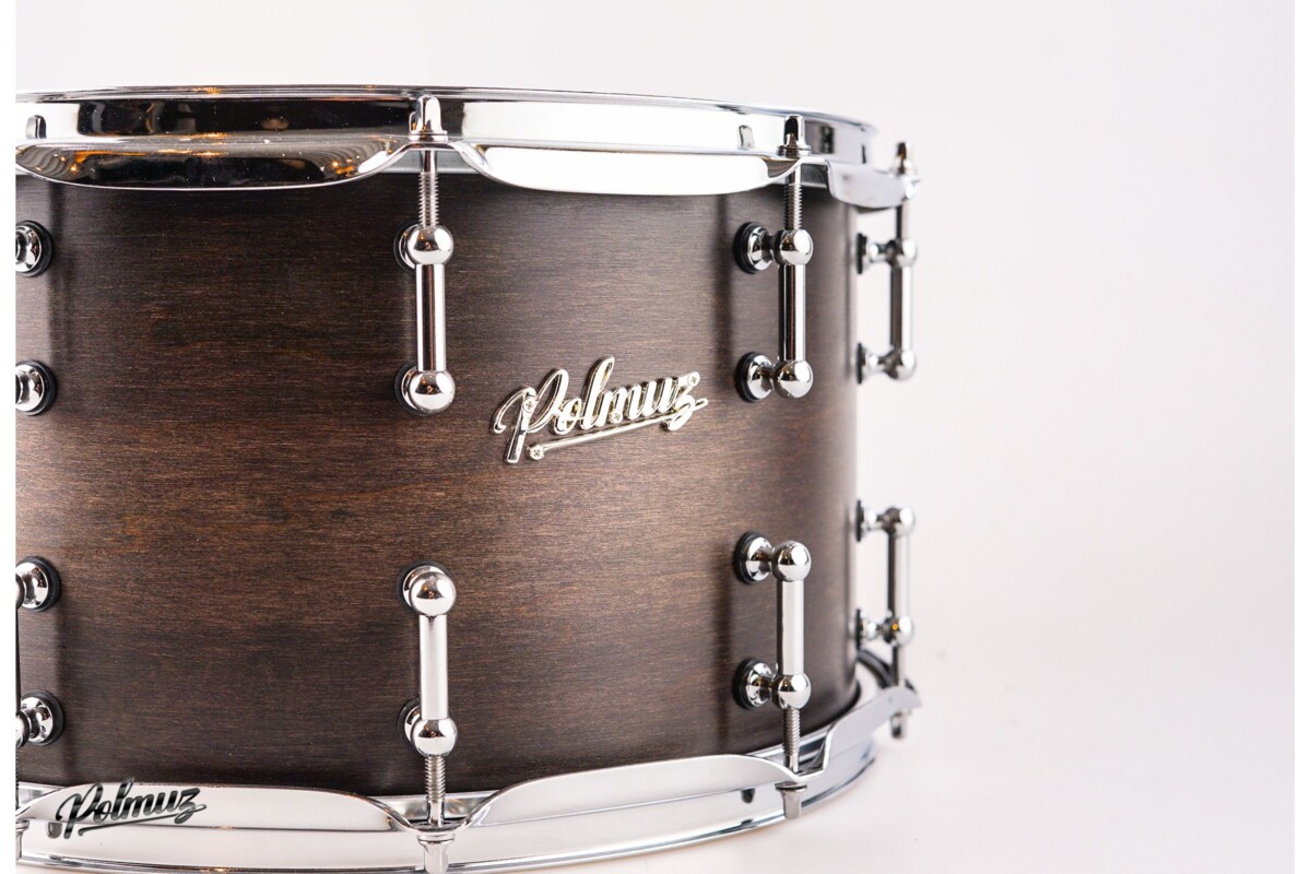 Polmuz Model 1 Maple snare 14x8 Satin Black Fade1 Polmuz Model 1 Maple snare 14x8 Satin Black Fade1