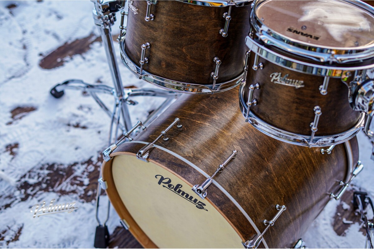 Polmuz drums Maple Model 1 - 20/10/12/16 - Satin Brown1 Polmuz drums Maple Model 1 - 20/10/12/16 - Satin Brown1