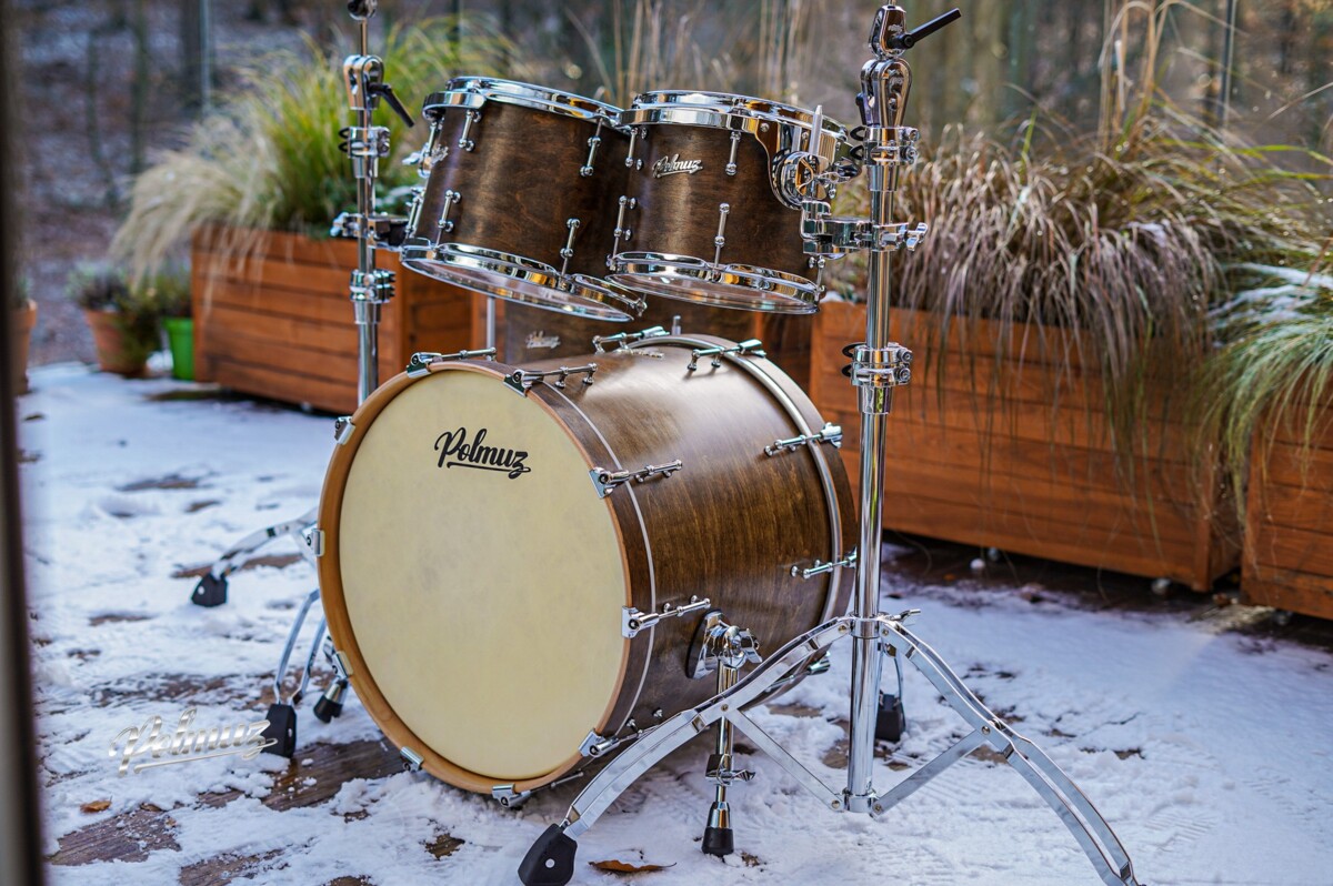 Polmuz drums Maple Model 1 - 20/10/12/16 - Satin Brown Polmuz drums Maple Model 1 - 20/10/12/16 - Satin Brown