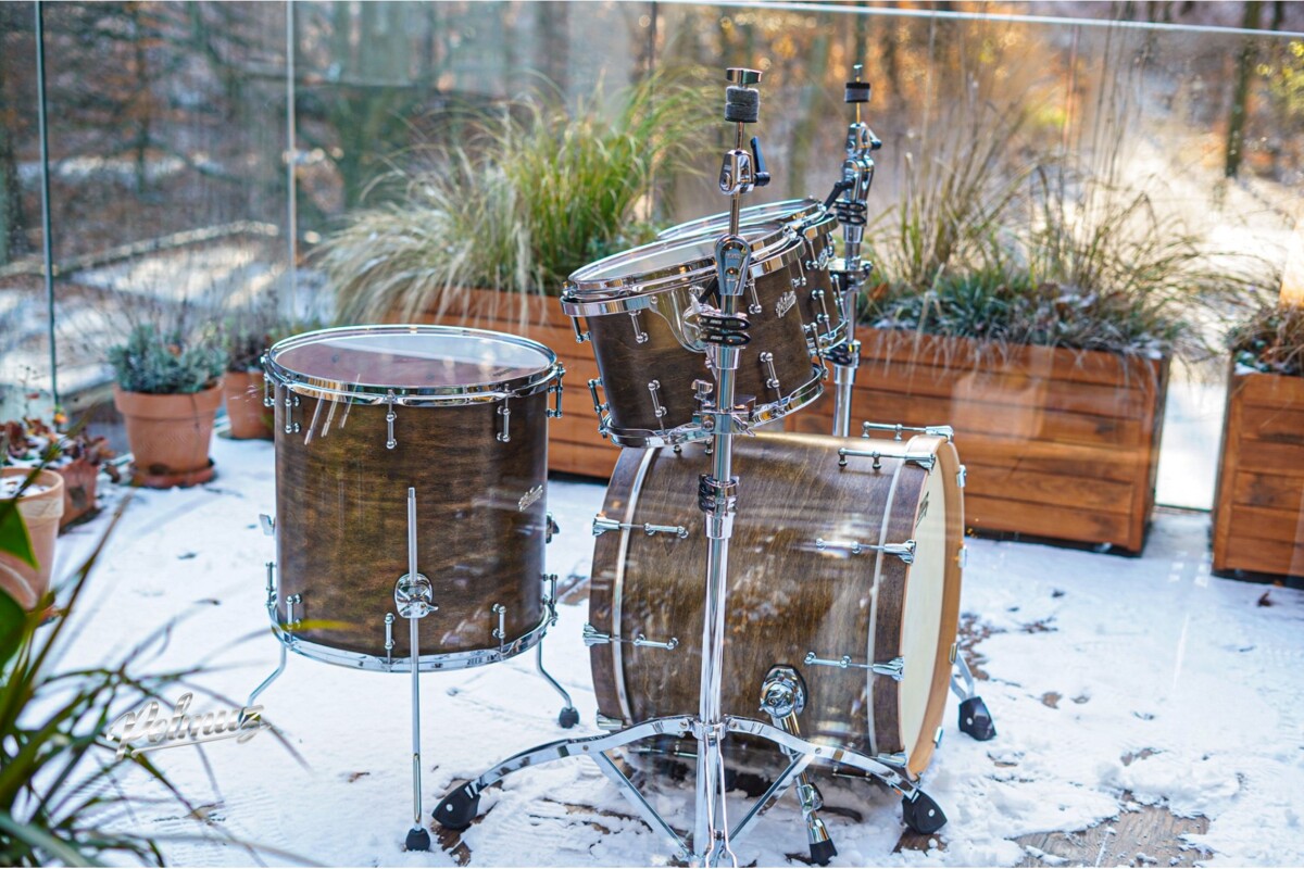 Polmuz drums Maple Model 1 - 20/10/12/16 - Satin Brown0 Polmuz drums Maple Model 1 - 20/10/12/16 - Satin Brown0