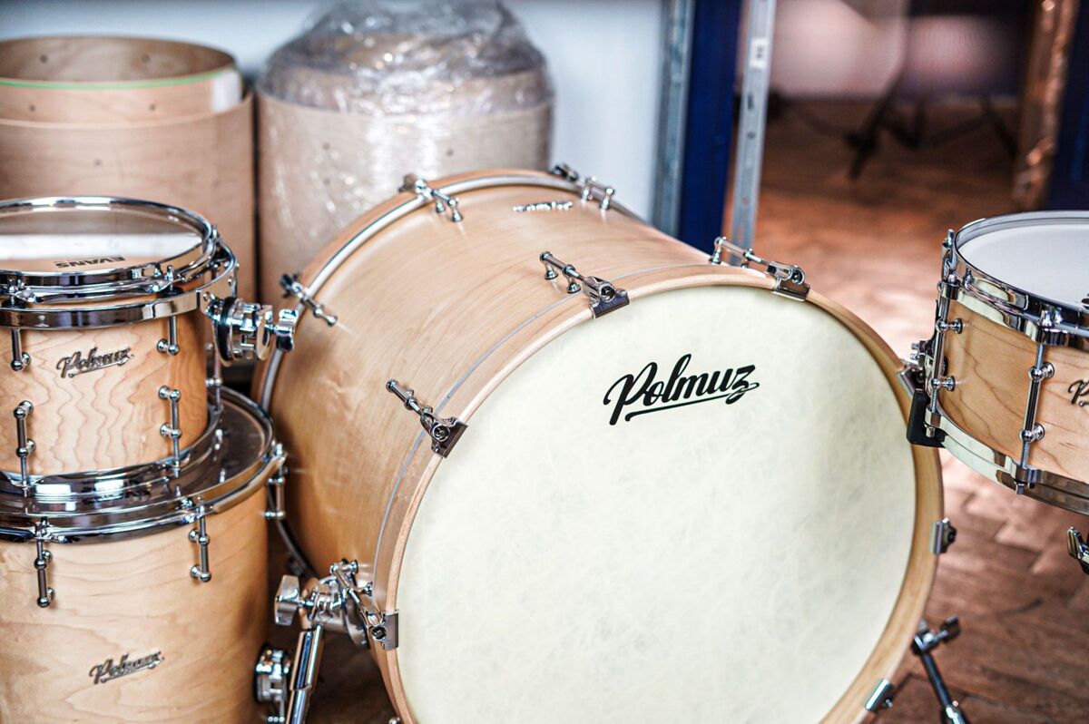 Polmuz drums Maple Model 1 - 22/10/12/14/16/14SD die cast - Satin natural wax oil5 Polmuz drums Maple Model 1 - 22/10/12/14/16/14SD die cast - Satin natural wax oil5