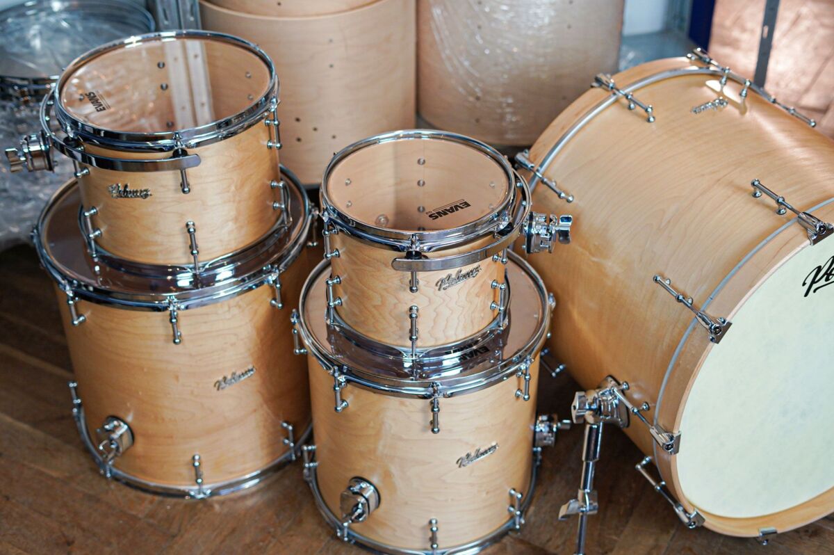 Polmuz drums Maple Model 1 - 22/10/12/14/16/14SD die cast - Satin natural wax oil4 Polmuz drums Maple Model 1 - 22/10/12/14/16/14SD die cast - Satin natural wax oil4