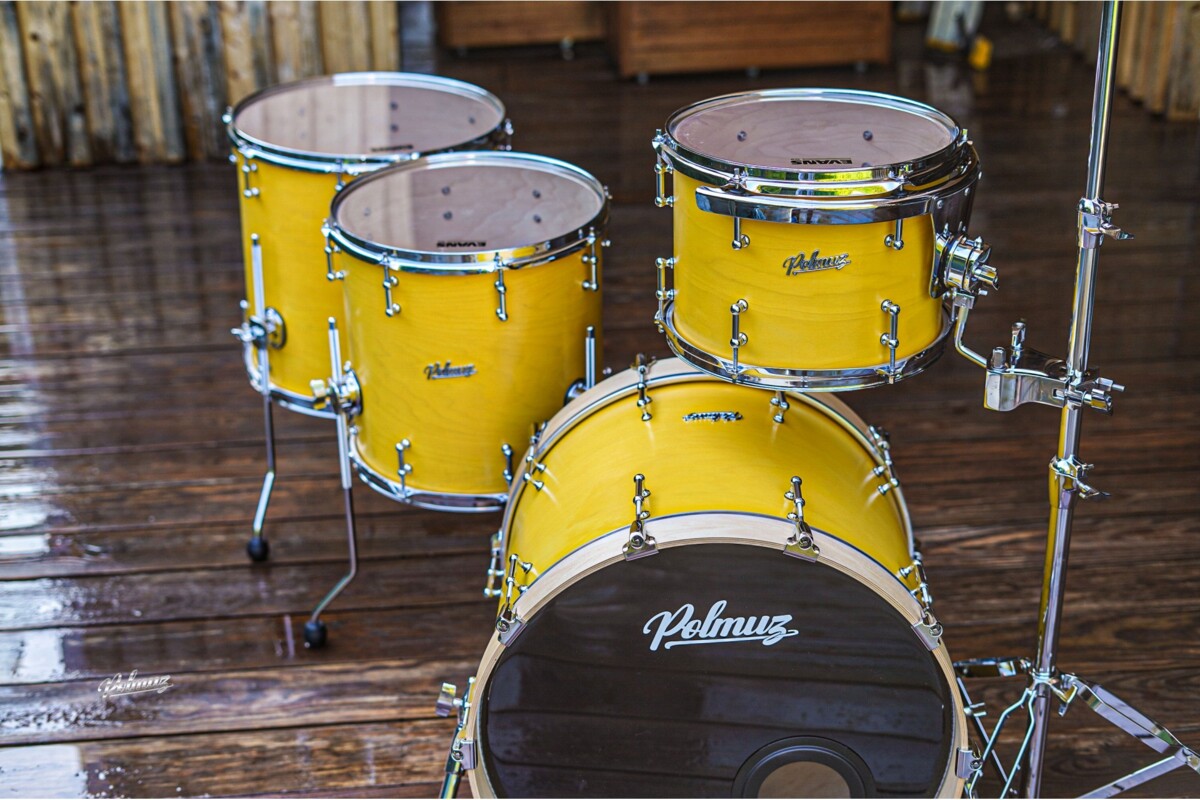 Polmuz drums Maple Model 1 KELLER - 20/12/14/16 - Yellow Wax1 Polmuz drums Maple Model 1 KELLER - 20/12/14/16 - Yellow Wax1